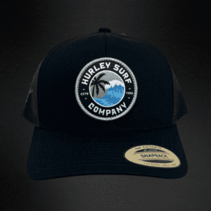 100 Gorra Hurley Negra/Parche Circular Trucker