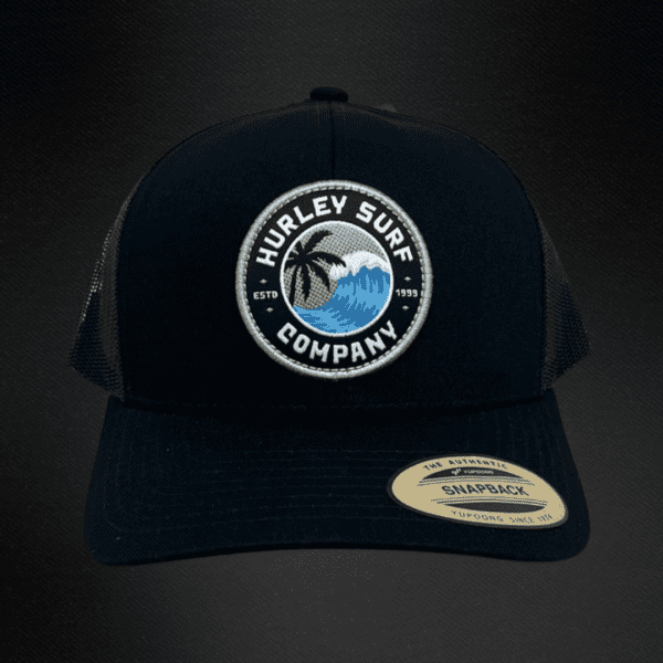 Gorra Hurley Negra/Parche Circular Trucker