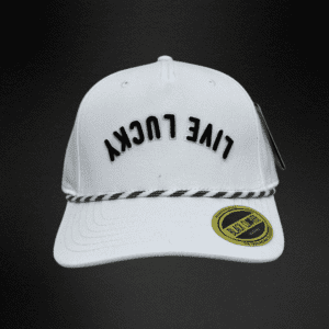 Gorra Black Clover Upside Doun Luck Blanco/Bordado Negro