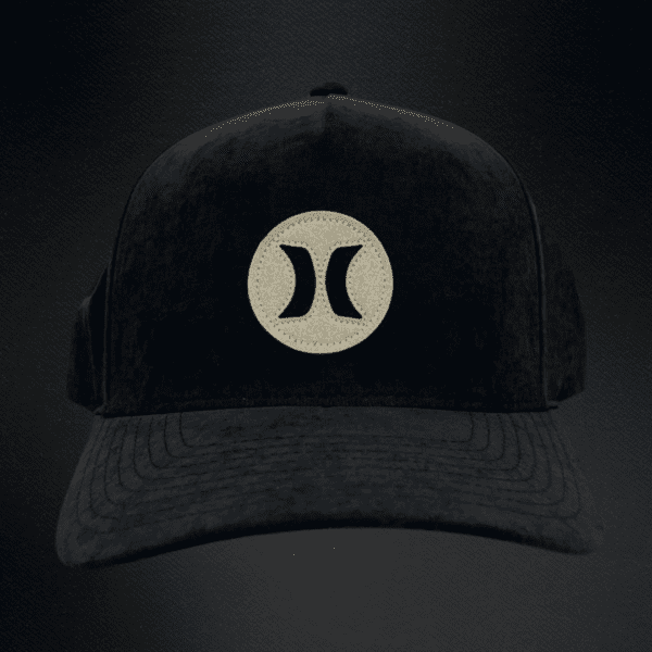 Gorra Huley H2O-Dri Negra/ Logotipo Dorado