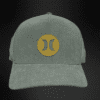 Gorra Hurley Gris/Logotipo Dorado