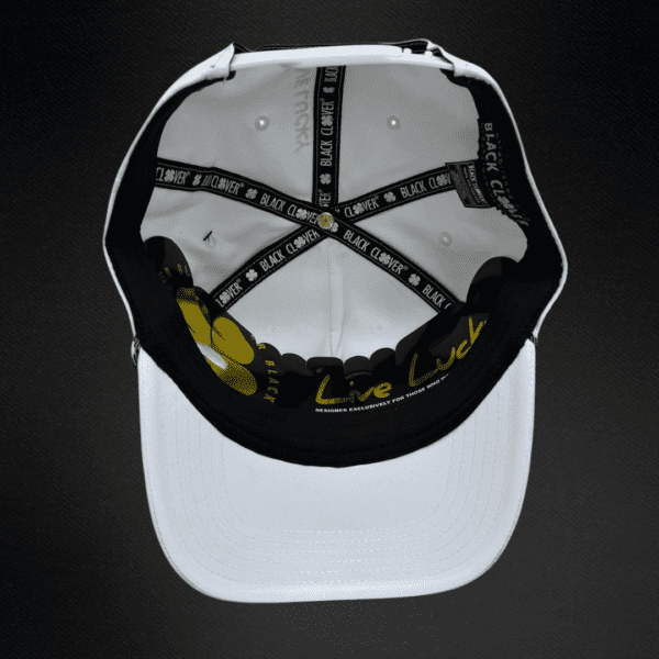 Gorra Black Clover Premium Clover Blanco/Trebol Negro