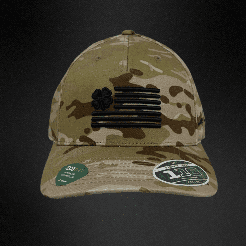 Gorra Black Clover Nation Camo con Bandera