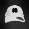 Gorra Black Clover Color Blanco C/Trébol Negro Talla S/M