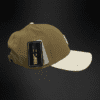 Gorra Black Clover Iron X En Color Verde Oliva Con Trébol Blanco Dorado.